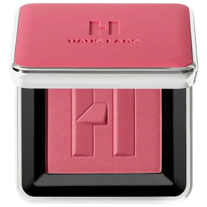 HAUS LABS BY LADY GAGA Color Fuse Talc-Free Blush Powder With Fermented Arnica Shade - Hibiscus Haze , Mauve pink